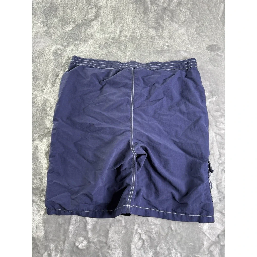 Polo Ralph Lauren Mens XL Blue Beach Ocean Scene Swim Shorts Trunks